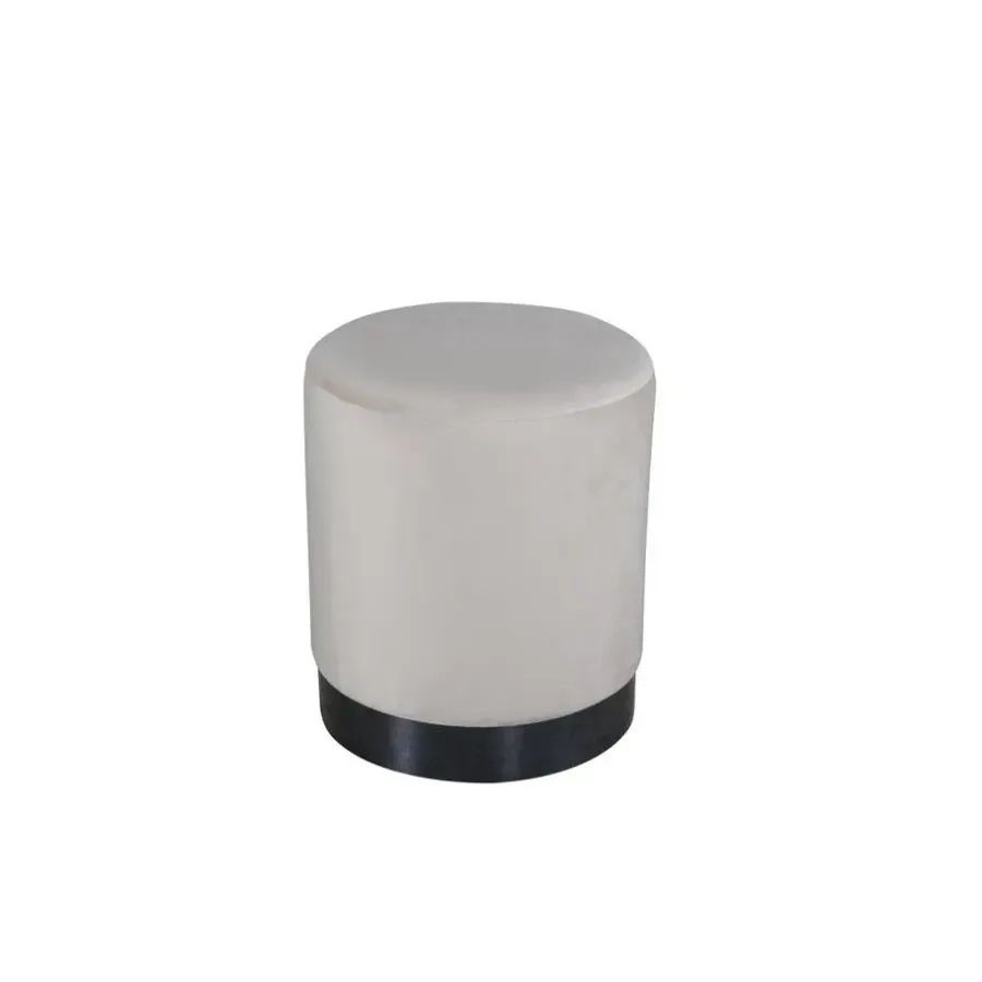 Poefen-Svea - Cleo poef - velvet - beige