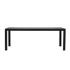 Svea - Farid tuintafel - 205 x 90 x 74 cm - zwart