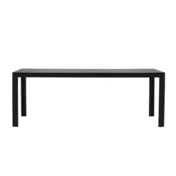 Svea - Farid tuintafel - 205 x 90 x 74 cm - zwart