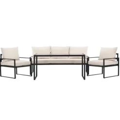 Loungesets-Svea - Fatima loungeset - zwart/beige