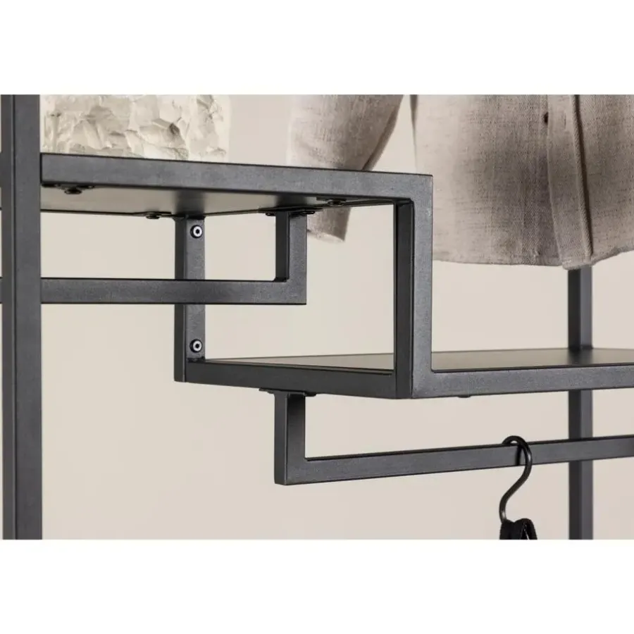 Svea - Ilaria kledingrek - 85 x 188 cm - zwart