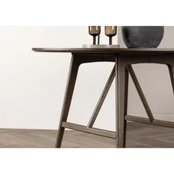 Houten Eettafels|Ronde Eettafels-Svea - Isabella ronde eettafel - ø100 cm - donkerbruin