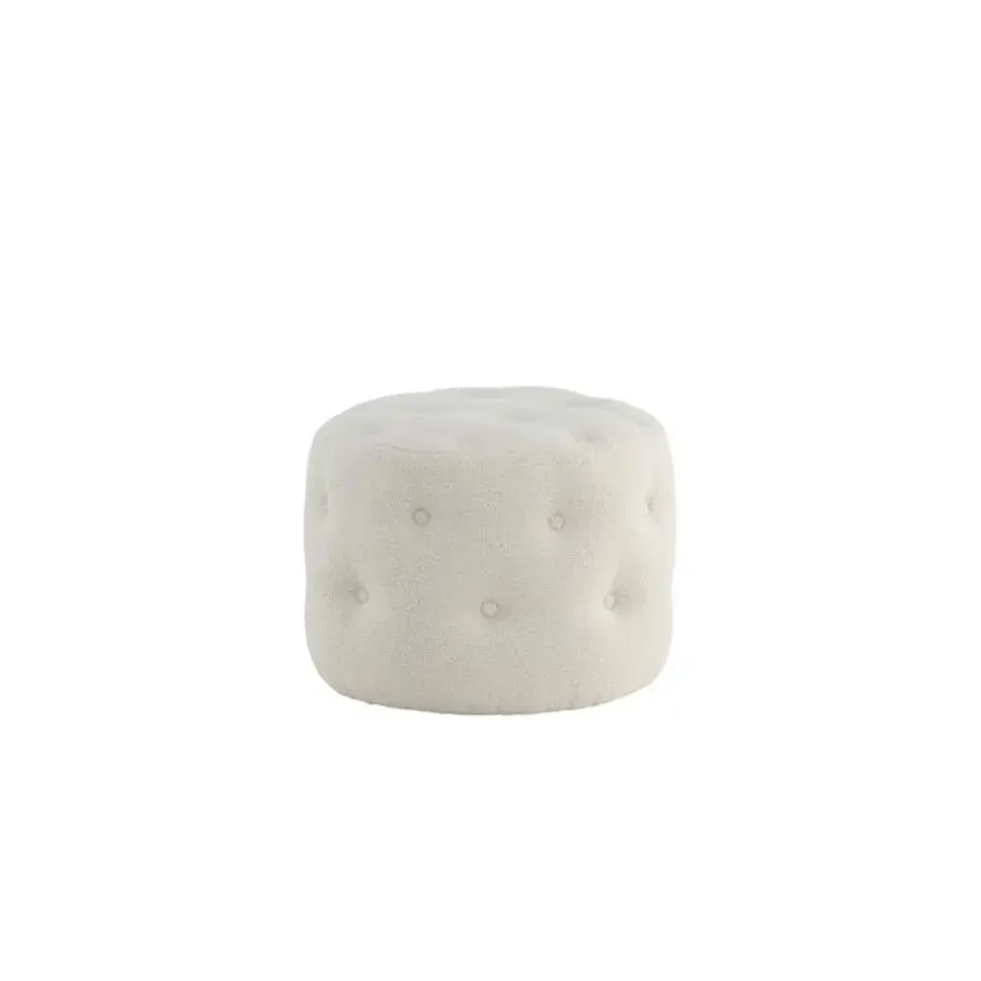 Svea - Juno hocker - teddy - wit