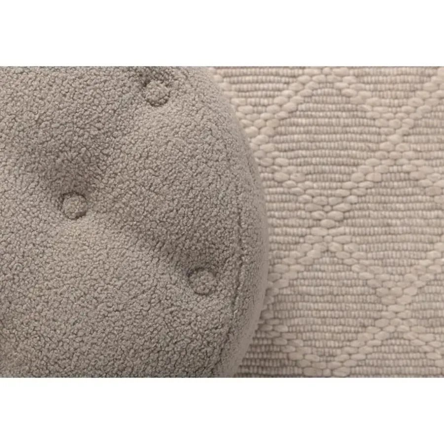 Svea - Juno hocker - teddy - grijs