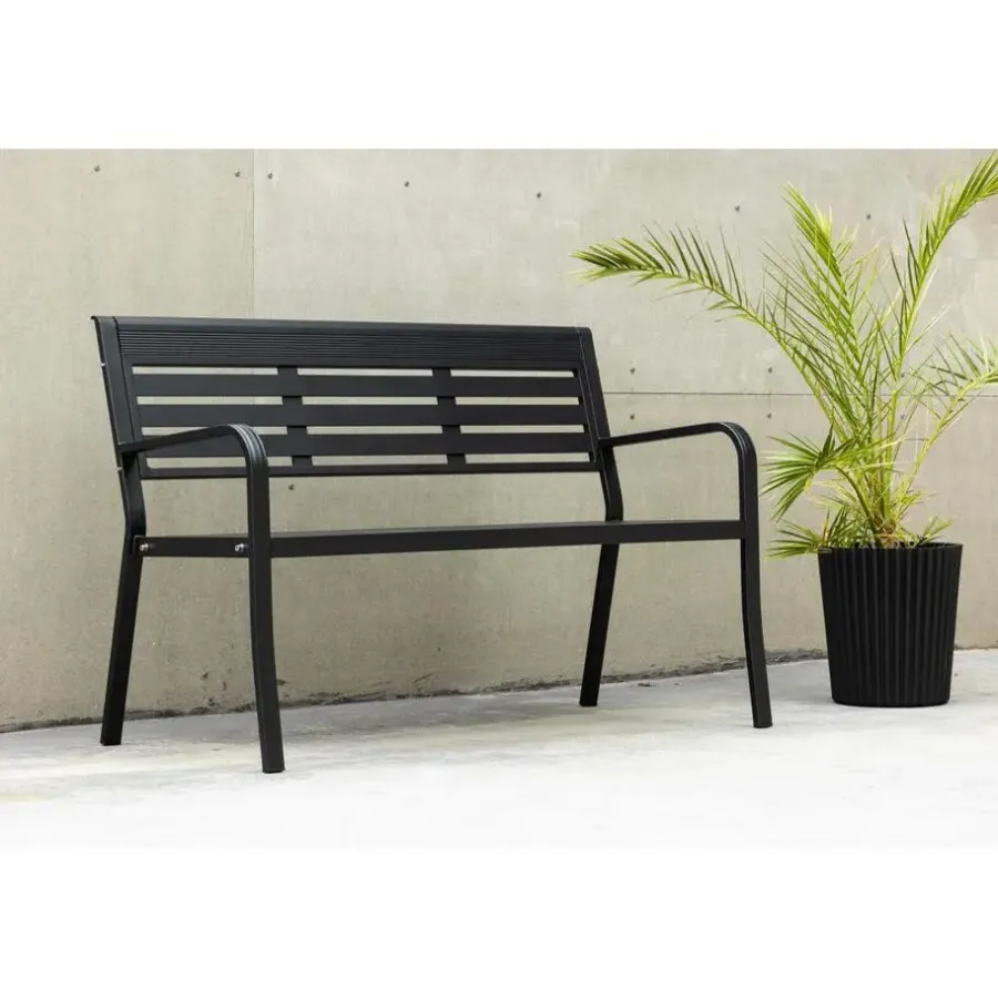 Svea - Layla tuinbank - 125 cm - zwart