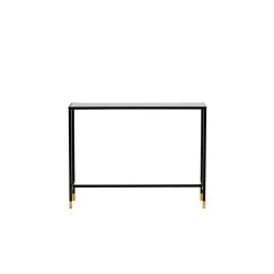Svea - Leon sidetable - 100 cm - zwart/goud