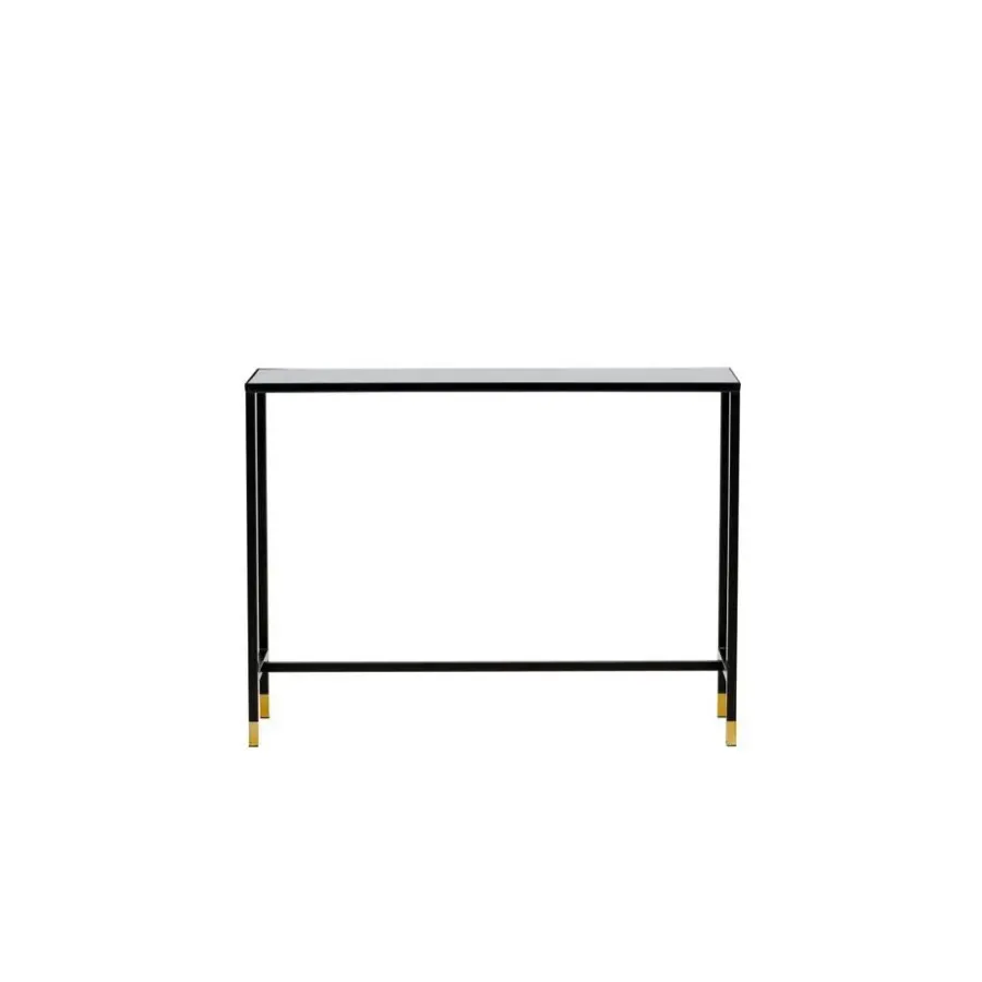 Svea - Leon sidetable - 100 cm - zwart/goud