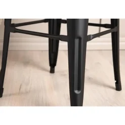 Svea - Metpe barkruk 76 cm - zwart