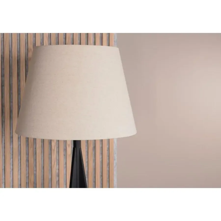 Staande Lampen-Svea - Nala vloerlamp - 160 cm - linnen - zwart
