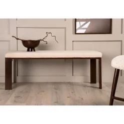 Eetkamerbanken-Svea - Noemi eetkamerbank - teddy - 120 cm