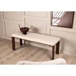 Eetkamerbanken-Svea - Noemi eetkamerbank - teddy - 120 cm
