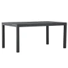 Svea - Pavel tuintafel uitschuifbaar - 160/240 x 100x75 cm - zwart
