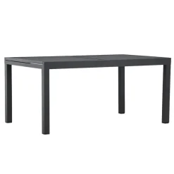 Svea - Pavel tuintafel uitschuifbaar - 160/240 x 100x75 cm - zwart
