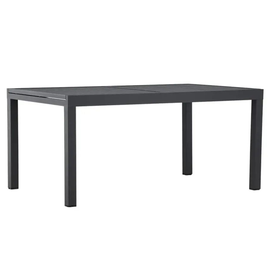 Svea - Pavel tuintafel uitschuifbaar - 160/240 x 100x75 cm - zwart