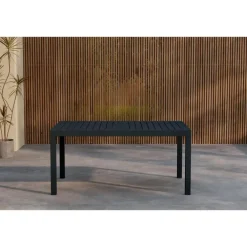 Svea - Pavel tuintafel uitschuifbaar - 160/240 x 100x75 cm - zwart