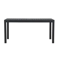 Svea - Pavel tuintafel uitschuifbaar - 160/240 x 100x75 cm - zwart