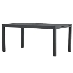 Svea - Pavel tuintafel uitschuifbaar - 160/240 x 100x75 cm - zwart