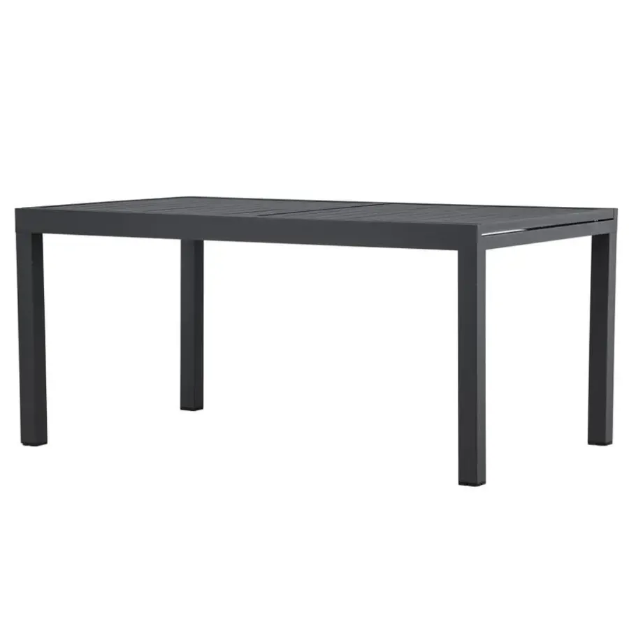 Svea - Pavel tuintafel uitschuifbaar - 160/240 x 100x75 cm - zwart