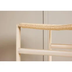 Barkrukken-Svea - Polsty barkruk 63 cm - rattan - beige
