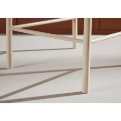 Barkrukken-Svea - Polsty barkruk met rugleuning - rattan - whitewash
