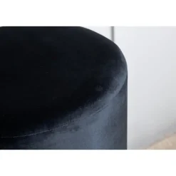 Poefen-Svea - Remi poef - velvet - zwart