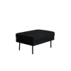 Svea - Rio hocker - velvet - zwart