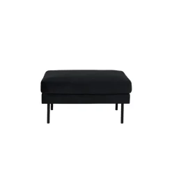 Svea - Rio hocker - velvet - zwart