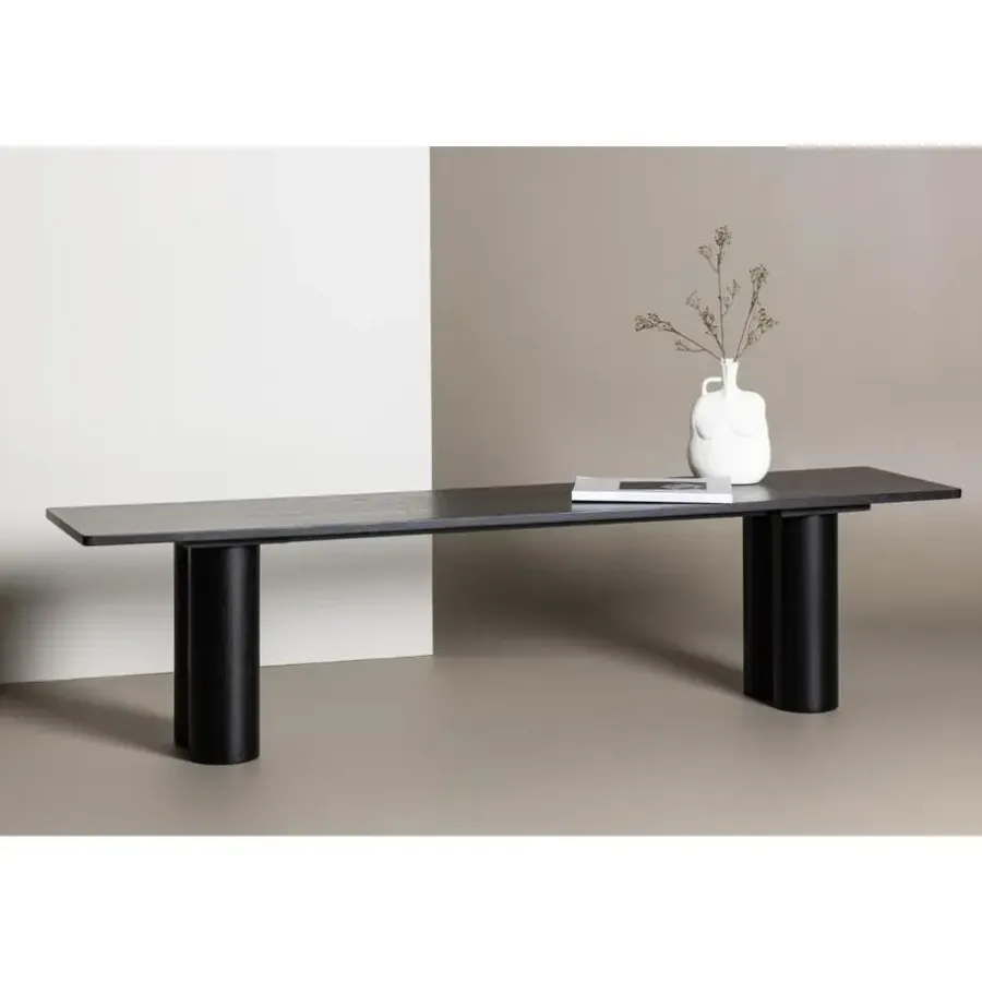 Svea - Rova eetkamerbank - 180 cm - zwart
