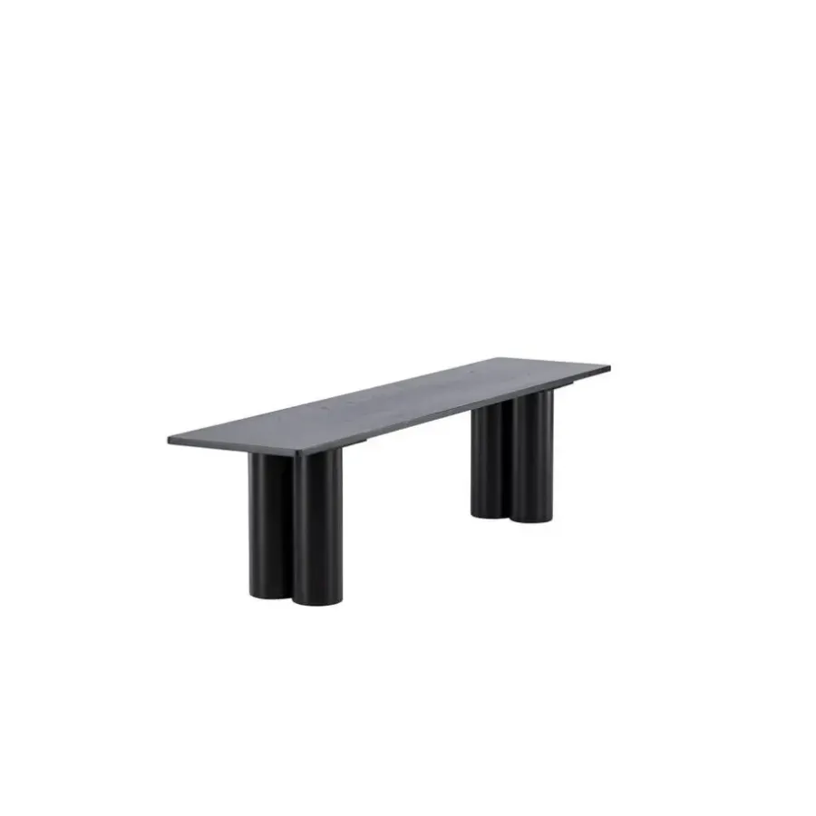 Svea - Rova eetkamerbank - 180 cm - zwart