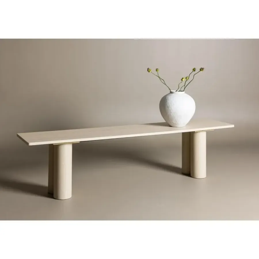 Eetkamerbanken-Svea - Rova eetkamerbank - 180 cm - whitewash