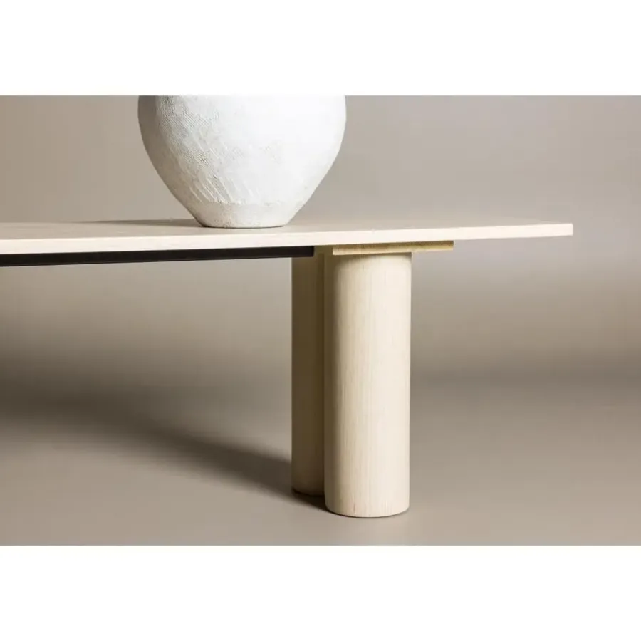 Eetkamerbanken-Svea - Rova eetkamerbank - 180 cm - whitewash