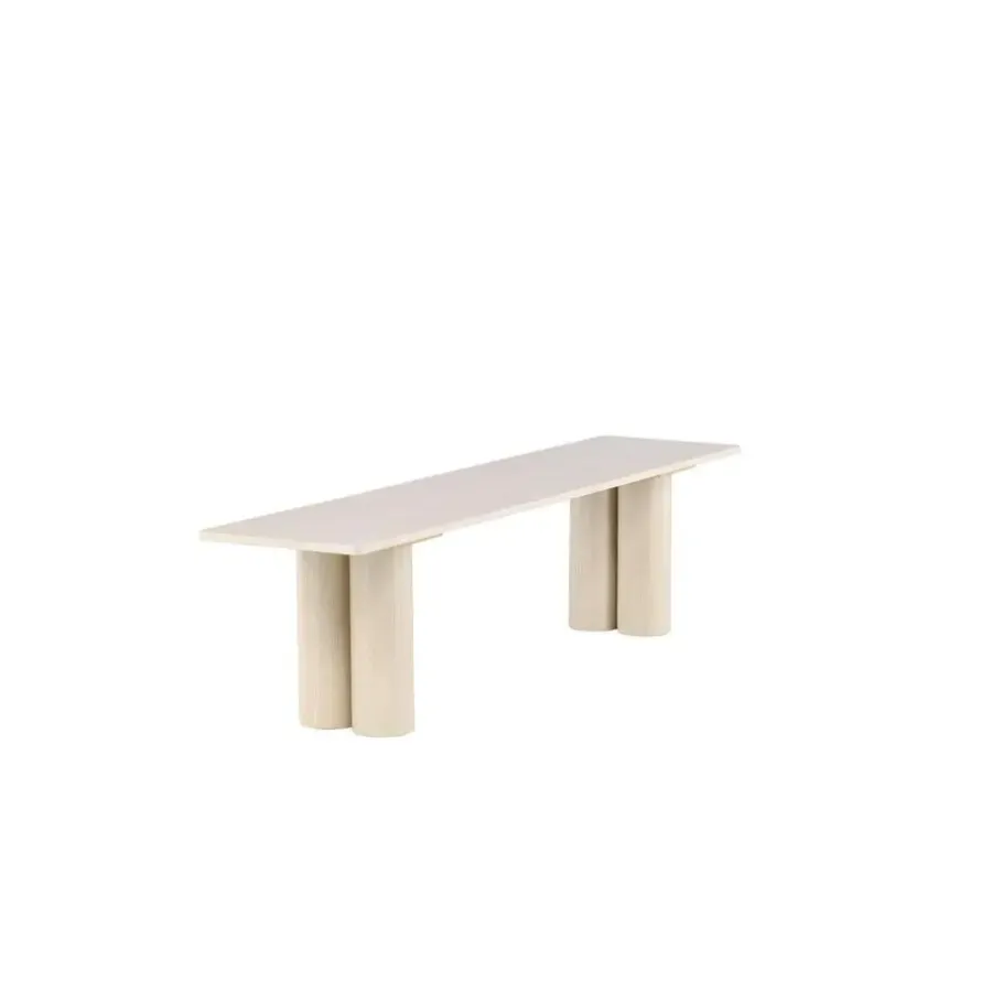 Eetkamerbanken-Svea - Rova eetkamerbank - 180 cm - whitewash