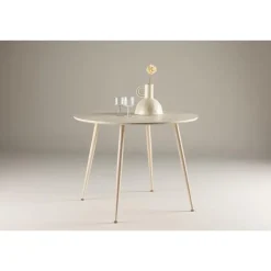 Ronde Eettafels-Svea - Sano ronde eettafel - ø100 cm - whitewash