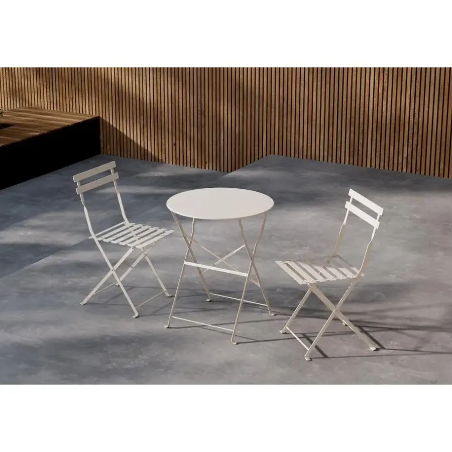 Bistro- & Balkonsets-Svea - Serkan inklapbare bistro set - beige
