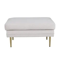 Hockers En Voetenbanken-Svea - Tess hocker - rib - beige