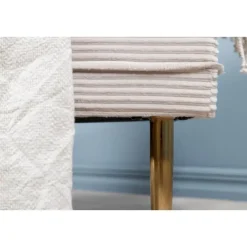 Hockers En Voetenbanken-Svea - Tess hocker - rib - beige