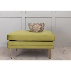 Svea - Tess hocker - velvet - groen