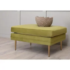 Svea - Tess hocker - velvet - groen