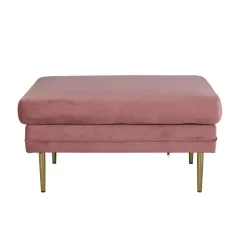 Hockers En Voetenbanken-Svea - Tess hocker - velvet - roze
