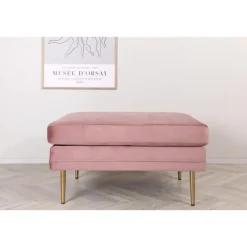 Hockers En Voetenbanken-Svea - Tess hocker - velvet - roze