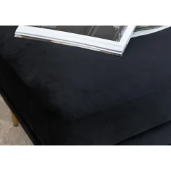 Svea - Tess hocker - velvet - zwart