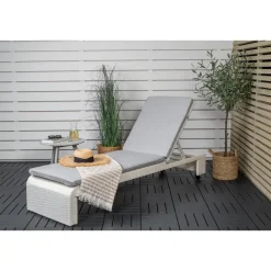 Ligbedden-Svea - Yuri ligbed - wicker - wit/grijs