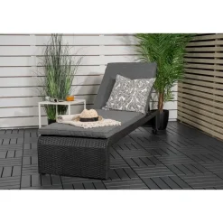 Ligbedden-Svea - Yuri ligbed - wicker - zwart