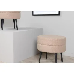 Svea - Zane hocker - teddy - beige