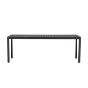 Tuintafels-Svea - Zoe eettafel - 200 x 90 x 72 cm - zwart