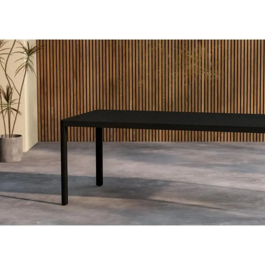 Tuintafels-Svea - Zoe eettafel - 200 x 90 x 72 cm - zwart