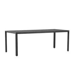 Tuintafels-Svea - Zoe eettafel - 200 x 90 x 72 cm - zwart