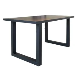 Tafelbladen-Dimehouse Tafelblad Lenzo zwart 190x100 cm - Melamine - Zwart