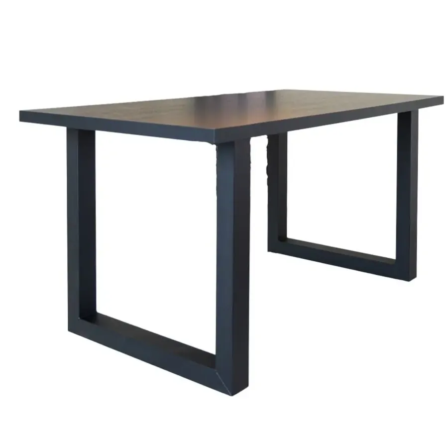 Tafelbladen-Dimehouse Tafelblad Lenzo zwart 190x100 cm - Melamine - Zwart