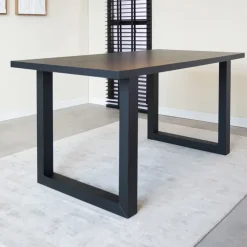 Tafelbladen-Dimehouse Tafelblad Lenzo zwart 190x100 cm - Melamine - Zwart